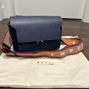 Marni Trunk Medium Bag With Logo Strap